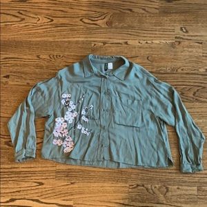 Floral Long Sleeve Button Up